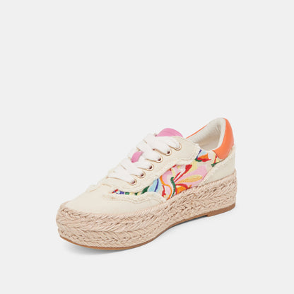 FREDY SNEAKERS FLORAL MULTI CANVAS | Dolce Vita