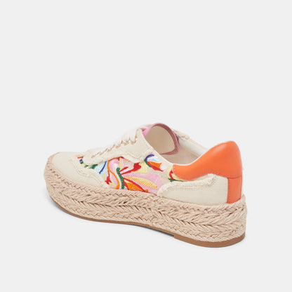FREDY SNEAKERS FLORAL MULTI CANVAS | Dolce Vita