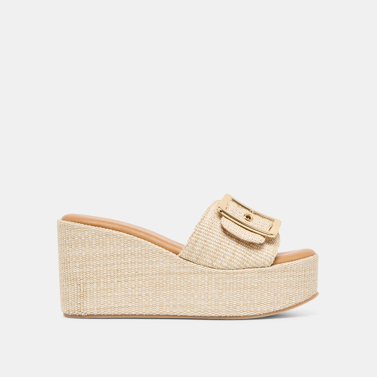 Jilian Lt Natural Raffia Wedges | Dolce Vita
