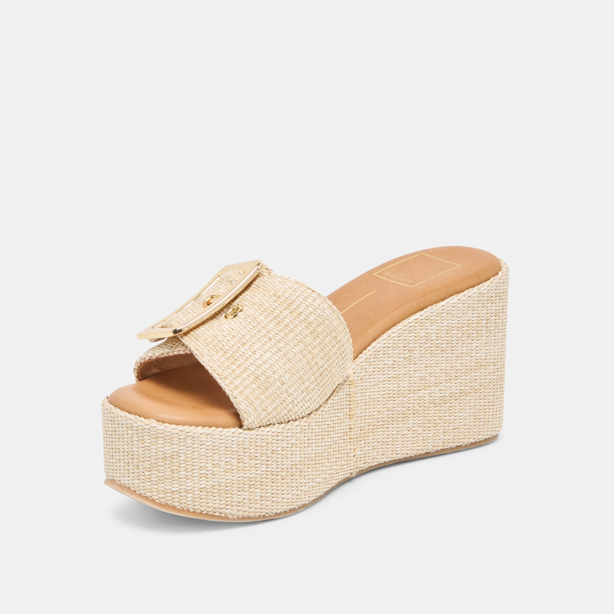 Jilian Lt Natural Raffia Wedges | Dolce Vita