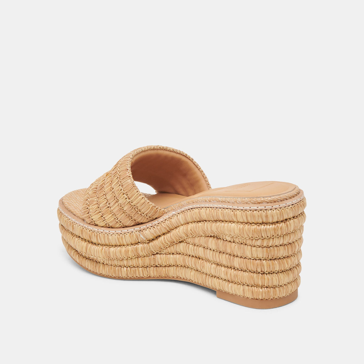 Throne Lt Natural Raffia Wedges | Dolce Vita