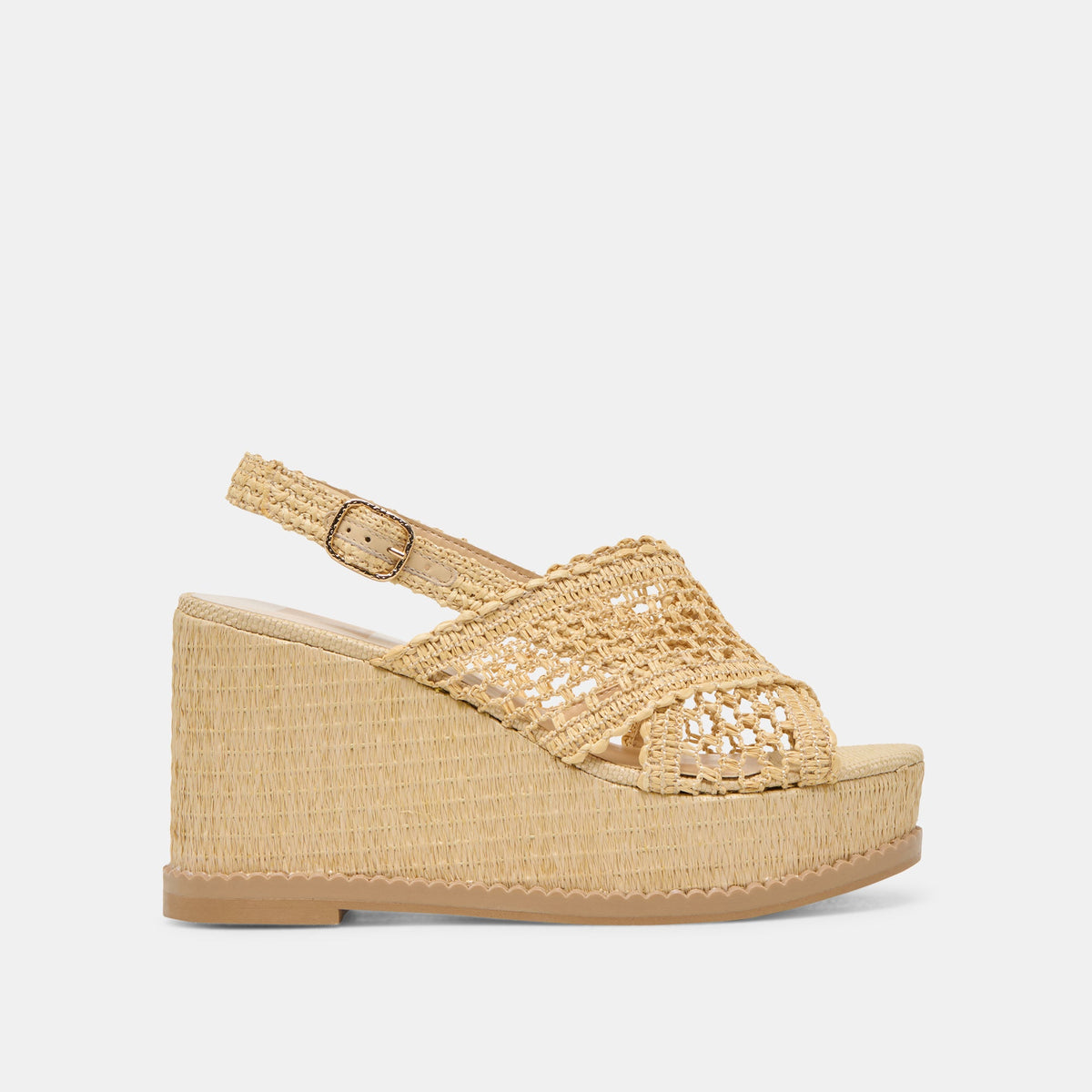 DEXLER WEDGES LT NATURAL WOVEN RAFFIA | Dolce Vita