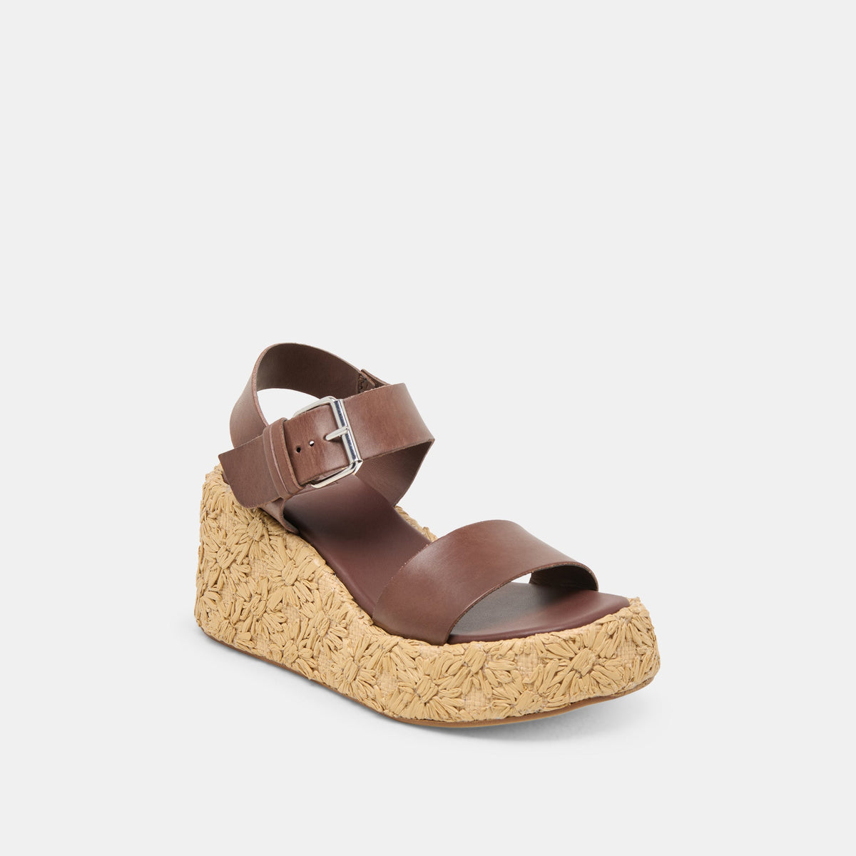 Auri Dk Brown Leather Wedges | Dolce Vita