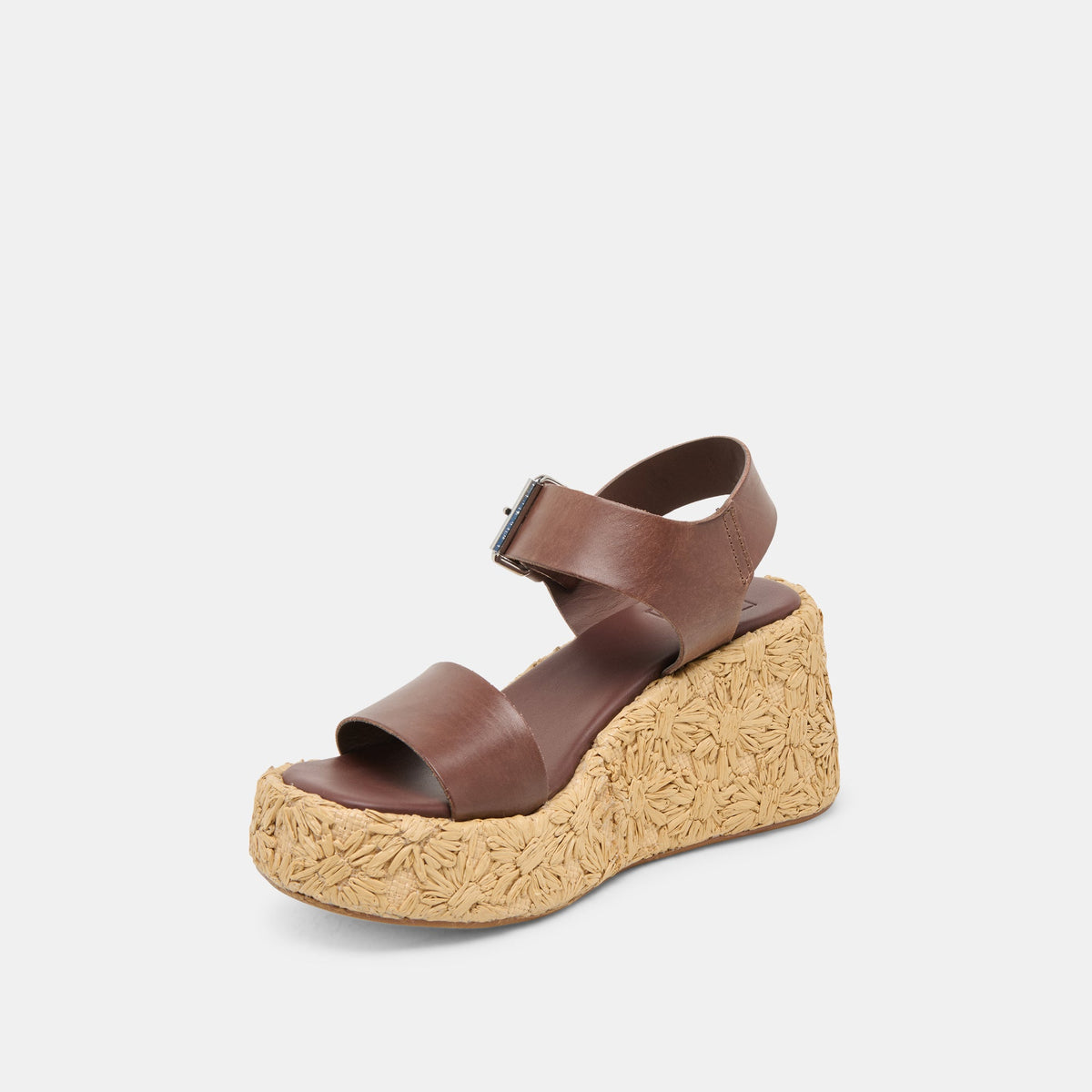 Auri Dk Brown Leather Wedges | Dolce Vita