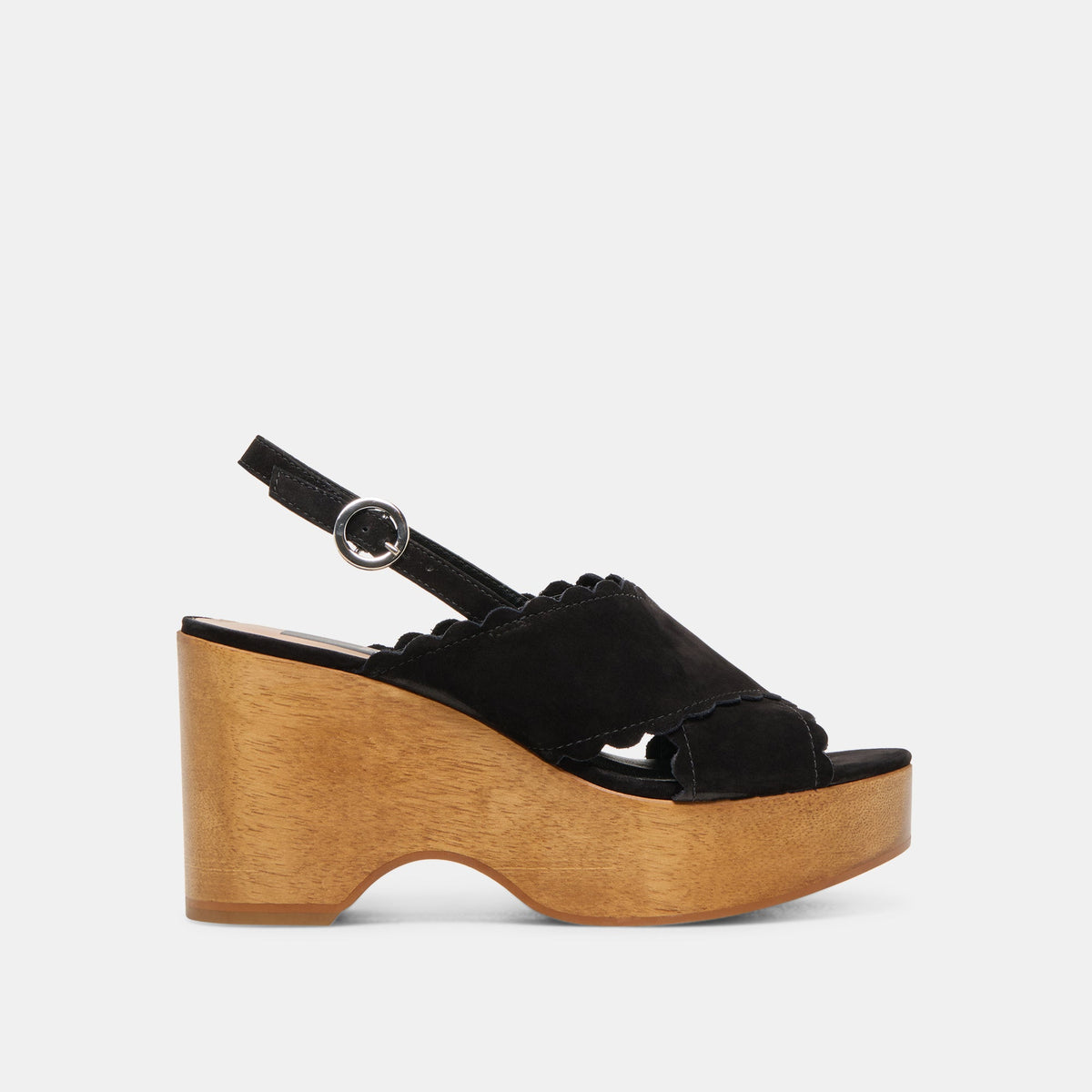 DILION WEDGES BLACK NUBUCK | Dolce Vita