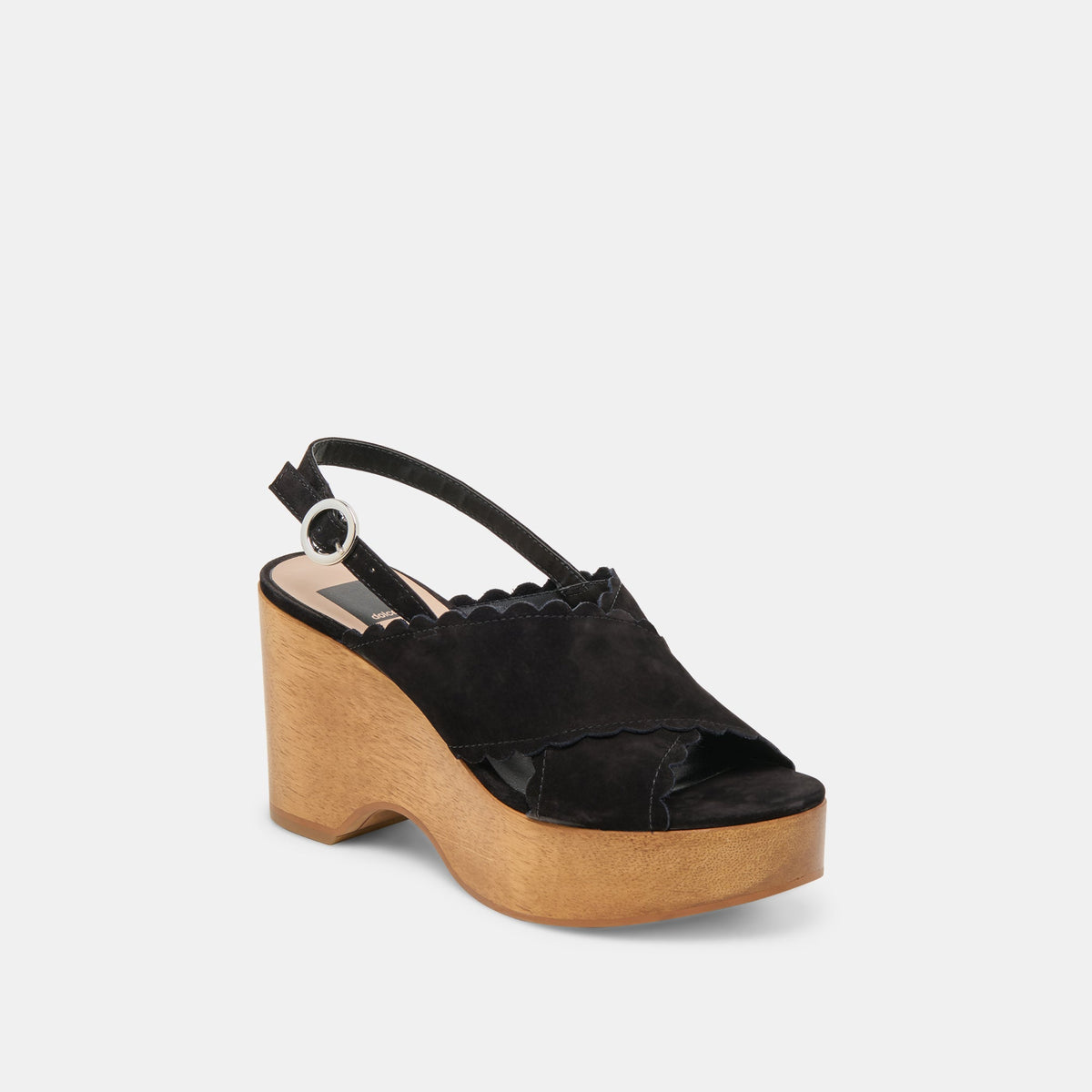DILION WEDGES BLACK NUBUCK | Dolce Vita