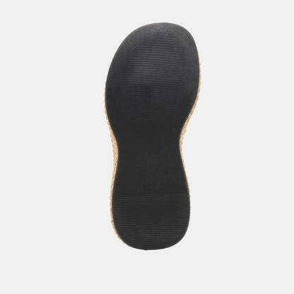 SKYLAR WEDGES BLACK LEATHER | Dolce Vita