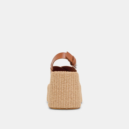 SKYLAR WEDGES BROWN LEATHER | Dolce Vita