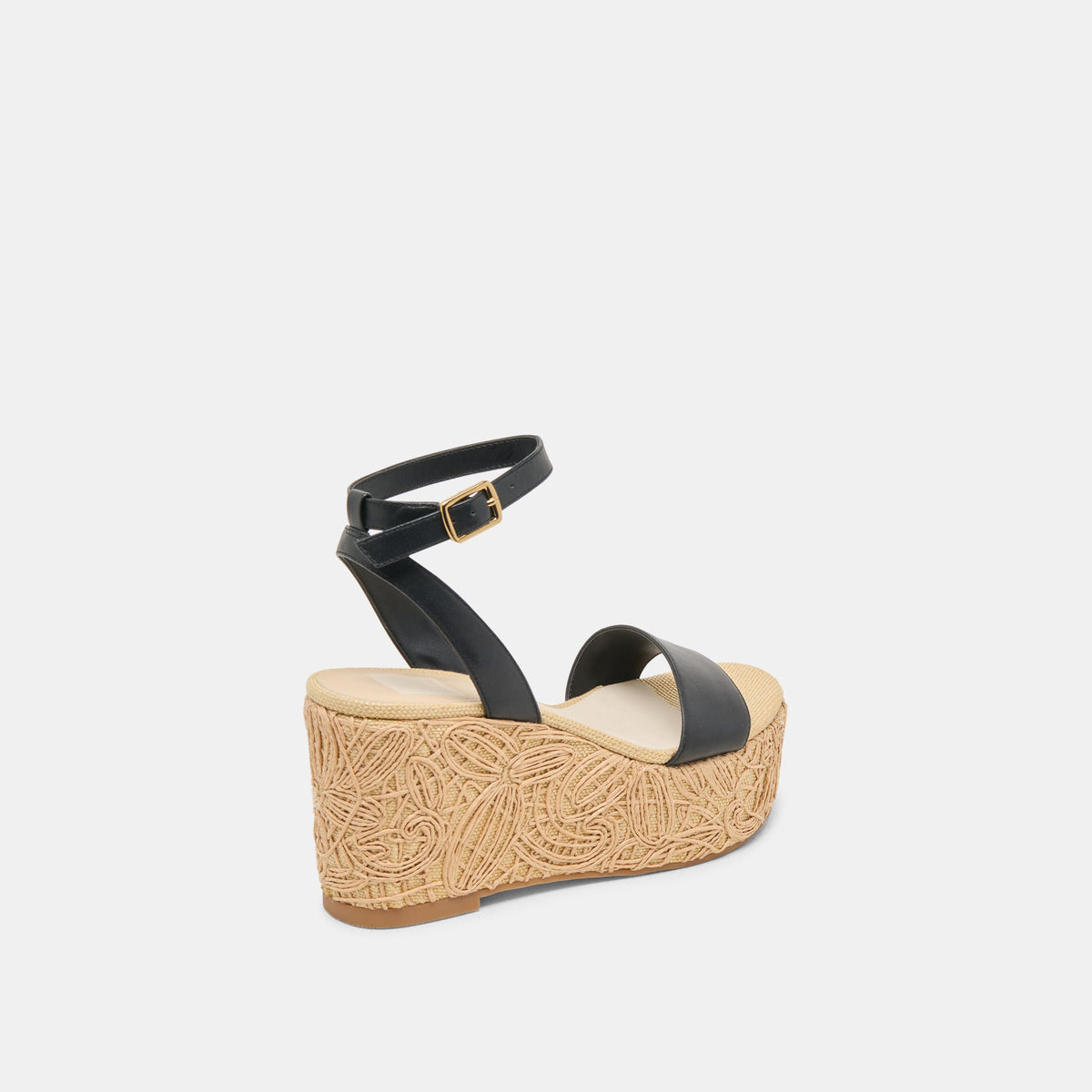 TALISA WEDGES BLACK LEATHER | Dolce Vita
