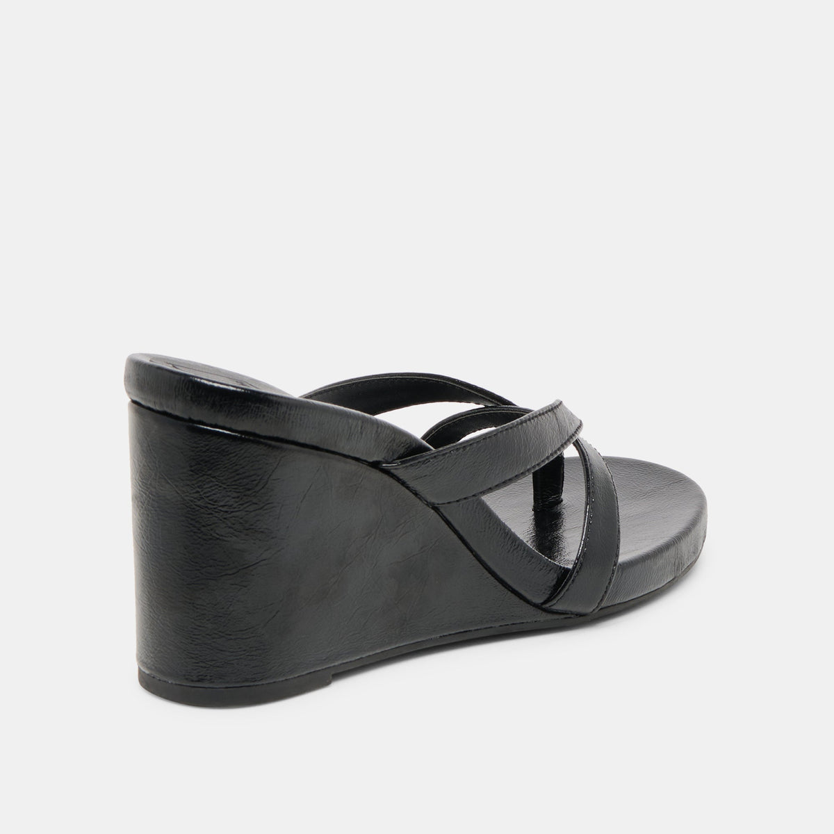 Helan Black Leather Wedges | Dolce Vita
