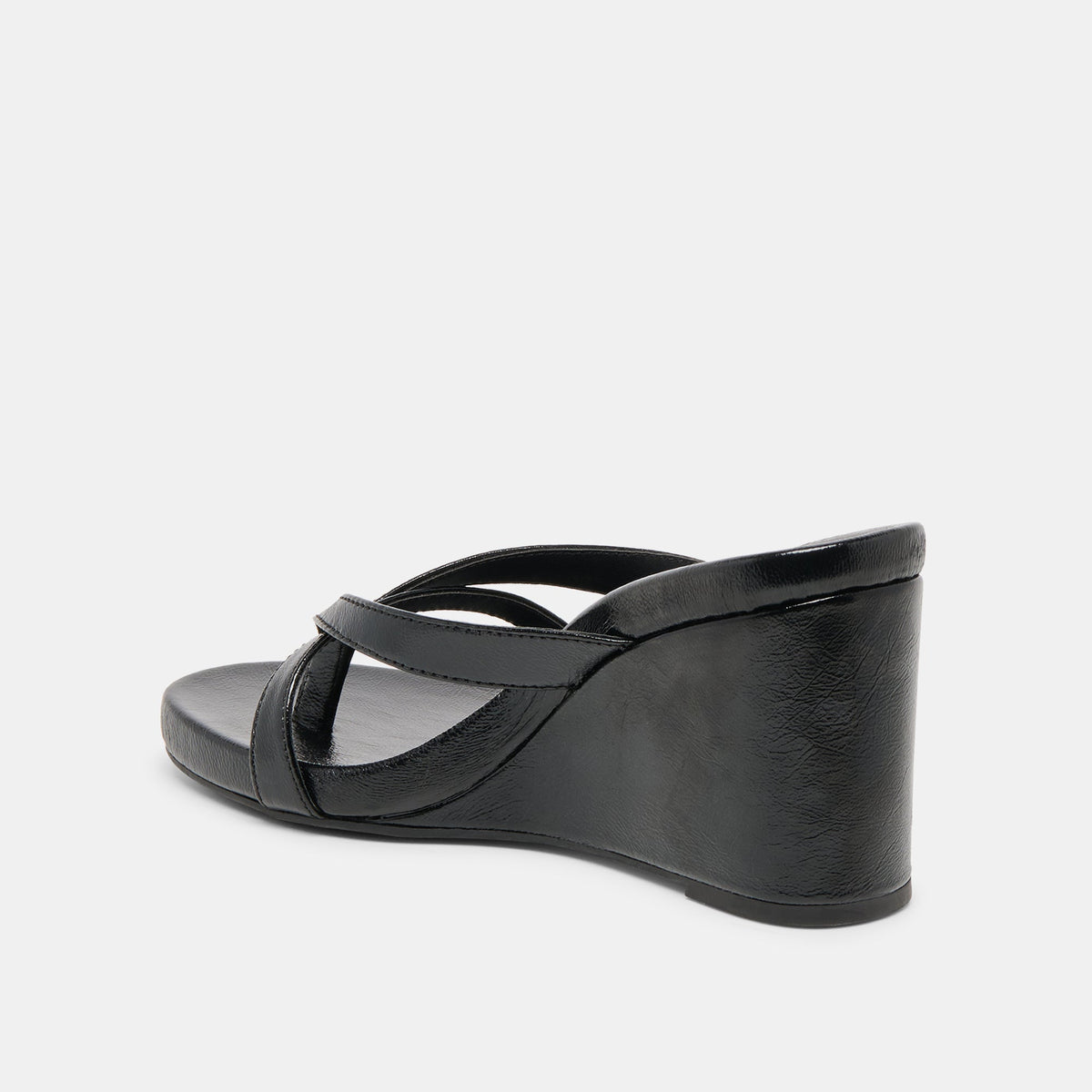 Helan Black Leather Wedges | Dolce Vita