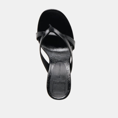 Helan Black Leather Wedges | Dolce Vita