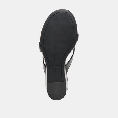 Helan Black Leather Wedges | Dolce Vita