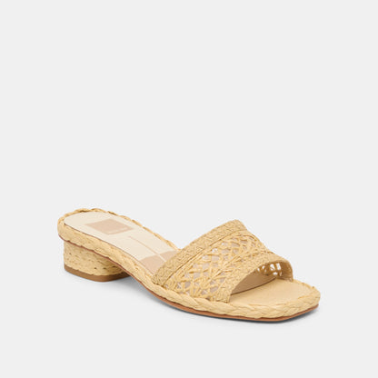 Dixi Lt Natural Cross Hatch Raffia Sandals | Dolce Vita