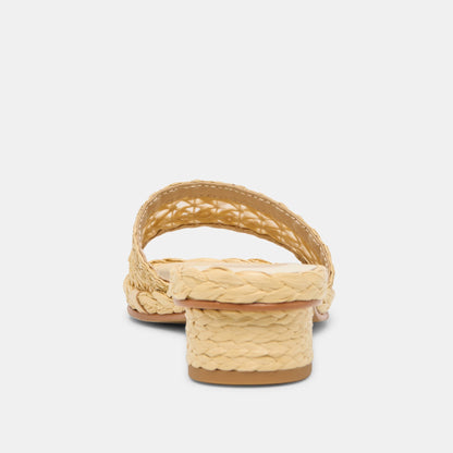 Dixi Lt Natural Cross Hatch Raffia Sandals | Dolce Vita