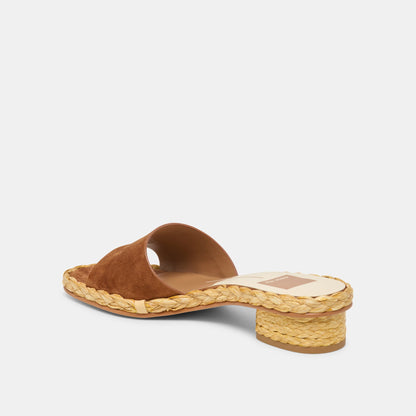 Dixi Brown Suede Sandals | Dolce Vita