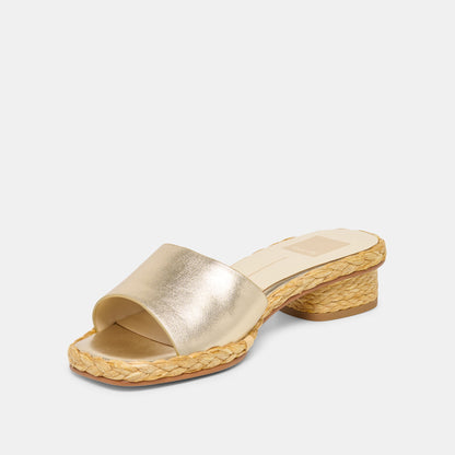 Dixi Platinum Leather Sandals | Dolce Vita