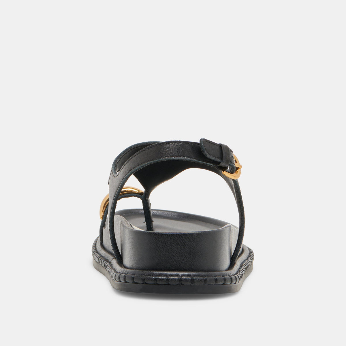Stefan Black Leather Sandals | Dolce Vita