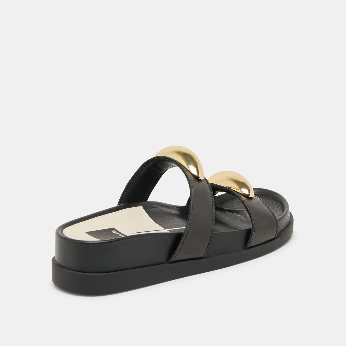 Satine Black Leather Sandals | Dolce Vita