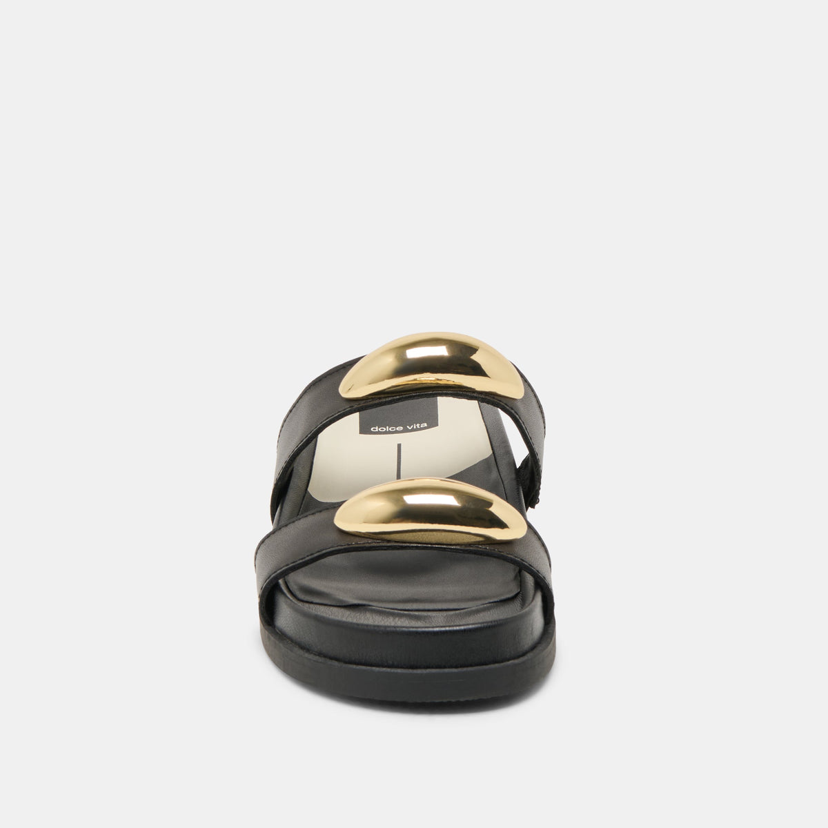 Satine Black Leather Sandals | Dolce Vita