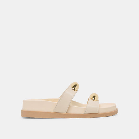 Satine Bone Leather Sandals | Dolce Vita