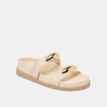 Satine Bone Leather Sandals | Dolce Vita