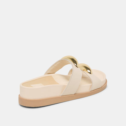 Satine Bone Leather Sandals | Dolce Vita