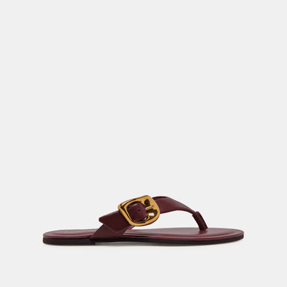 Rossa Burgundy Leather Sandals | Dolce Vita