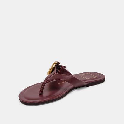 Rossa Burgundy Leather Sandals | Dolce Vita