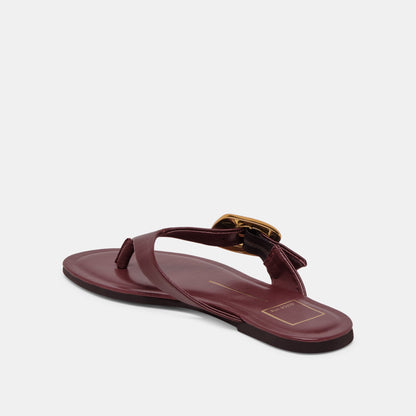 Rossa Burgundy Leather Sandals | Dolce Vita