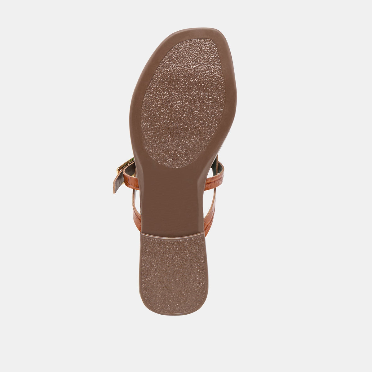 Piers Cognac Croco Embossed Leather Sandals | Dolce Vita