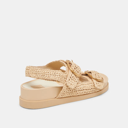 STARLA CROCHET SANDALS NATURAL KNIT | Dolce Vita