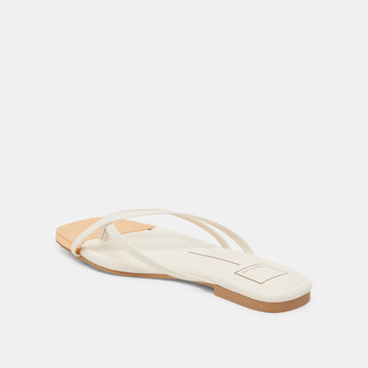 Laguna Off White Leather Sandals | Dolce Vita