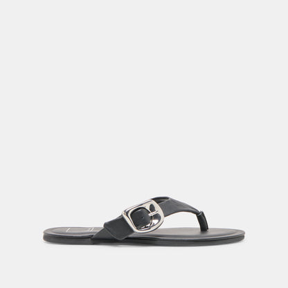 Rossa Black Leather Sandals | Dolce Vita