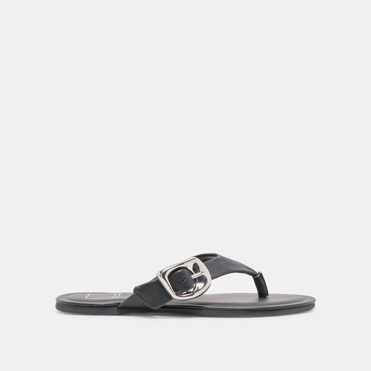 Rossa Black Leather Sandals | Dolce Vita