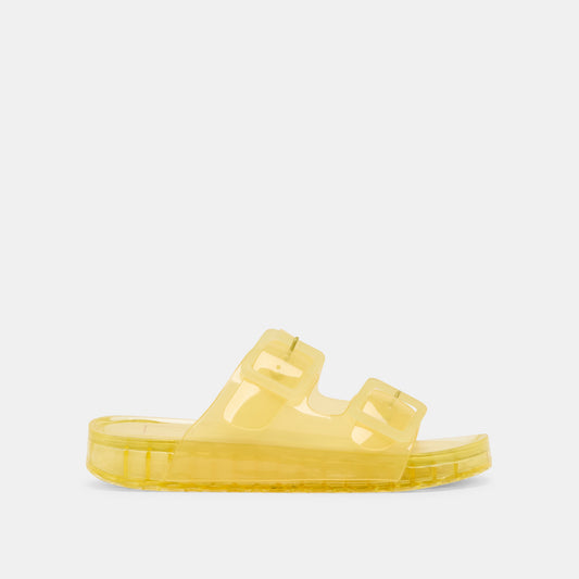Julio Lemon Vinyl Sandals | Dolce Vita