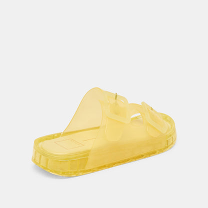 Julio Lemon Vinyl Sandals | Dolce Vita