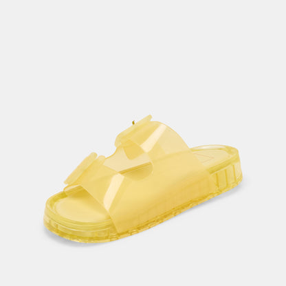 Julio Lemon Vinyl Sandals | Dolce Vita