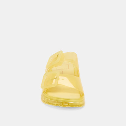 Julio Lemon Vinyl Sandals | Dolce Vita