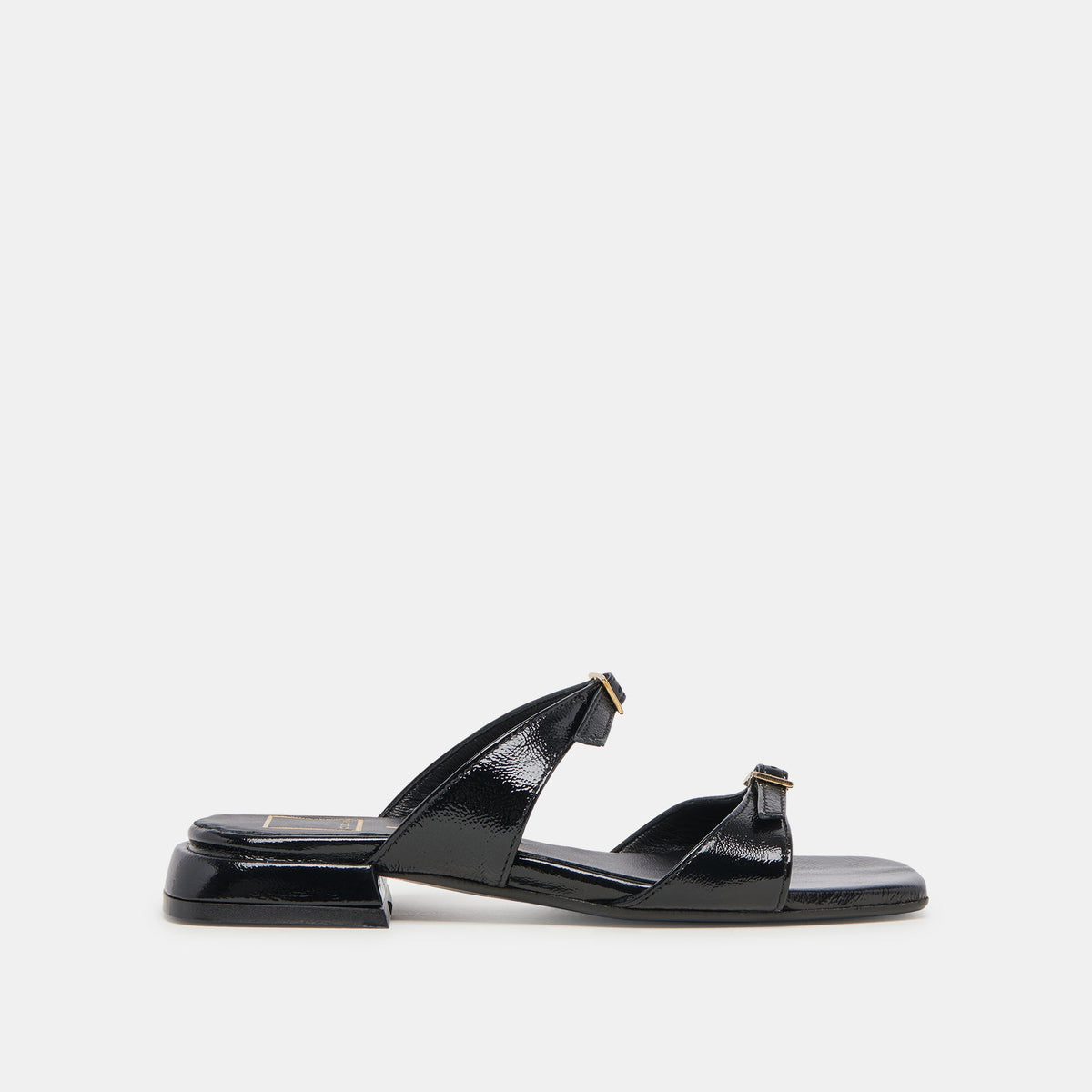 LAVERN SANDALS MIDNIGHT CRINKLE PATENT | Dolce Vita