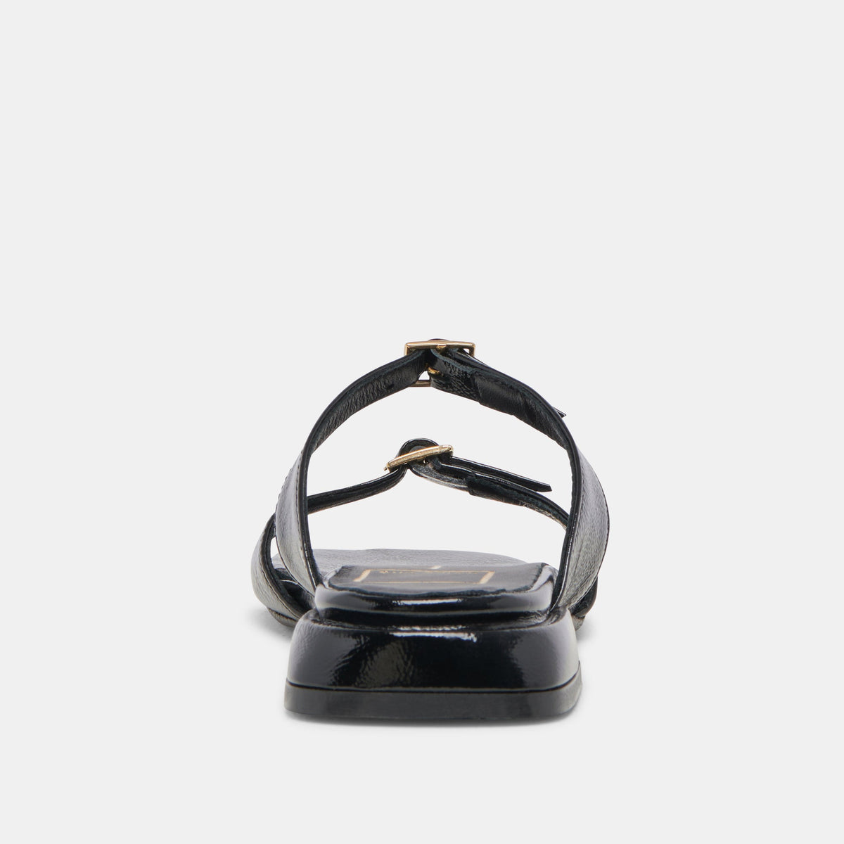 LAVERN SANDALS MIDNIGHT CRINKLE PATENT | Dolce Vita