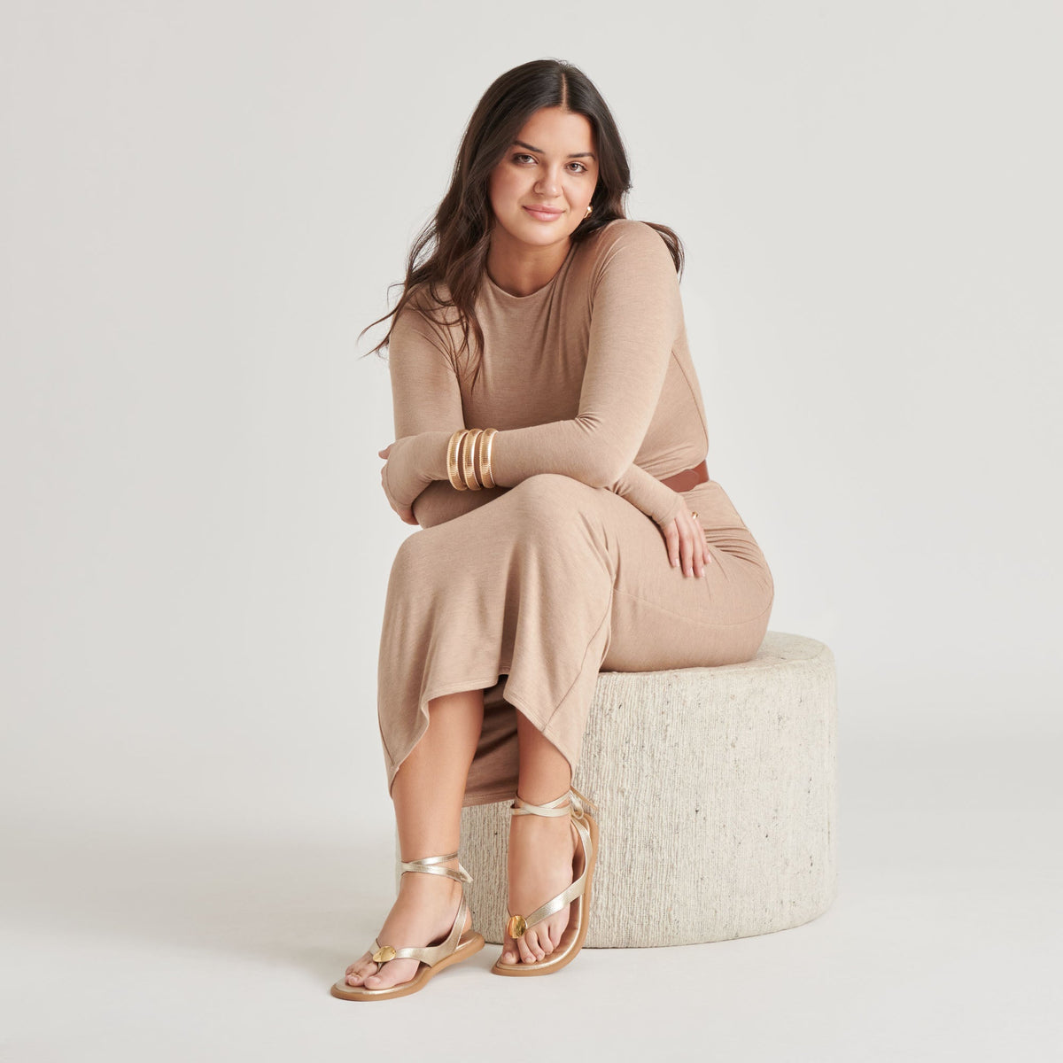 JUDY SANDALS LIGHT GOLD LEATHER | Dolce Vita