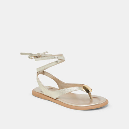 JUDY SANDALS LIGHT GOLD LEATHER | Dolce Vita