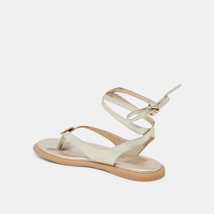 JUDY SANDALS LIGHT GOLD LEATHER | Dolce Vita