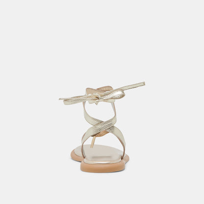JUDY SANDALS LIGHT GOLD LEATHER | Dolce Vita