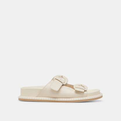 SHAUNY SANDALS BONE LEATHER | Dolce Vita