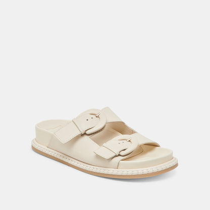 SHAUNY SANDALS BONE LEATHER | Dolce Vita
