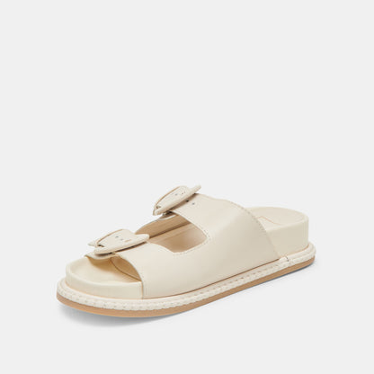 SHAUNY SANDALS BONE LEATHER | Dolce Vita