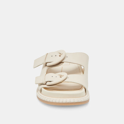 SHAUNY SANDALS BONE LEATHER | Dolce Vita