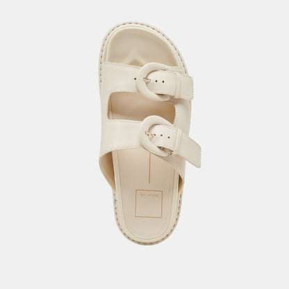 SHAUNY SANDALS BONE LEATHER | Dolce Vita